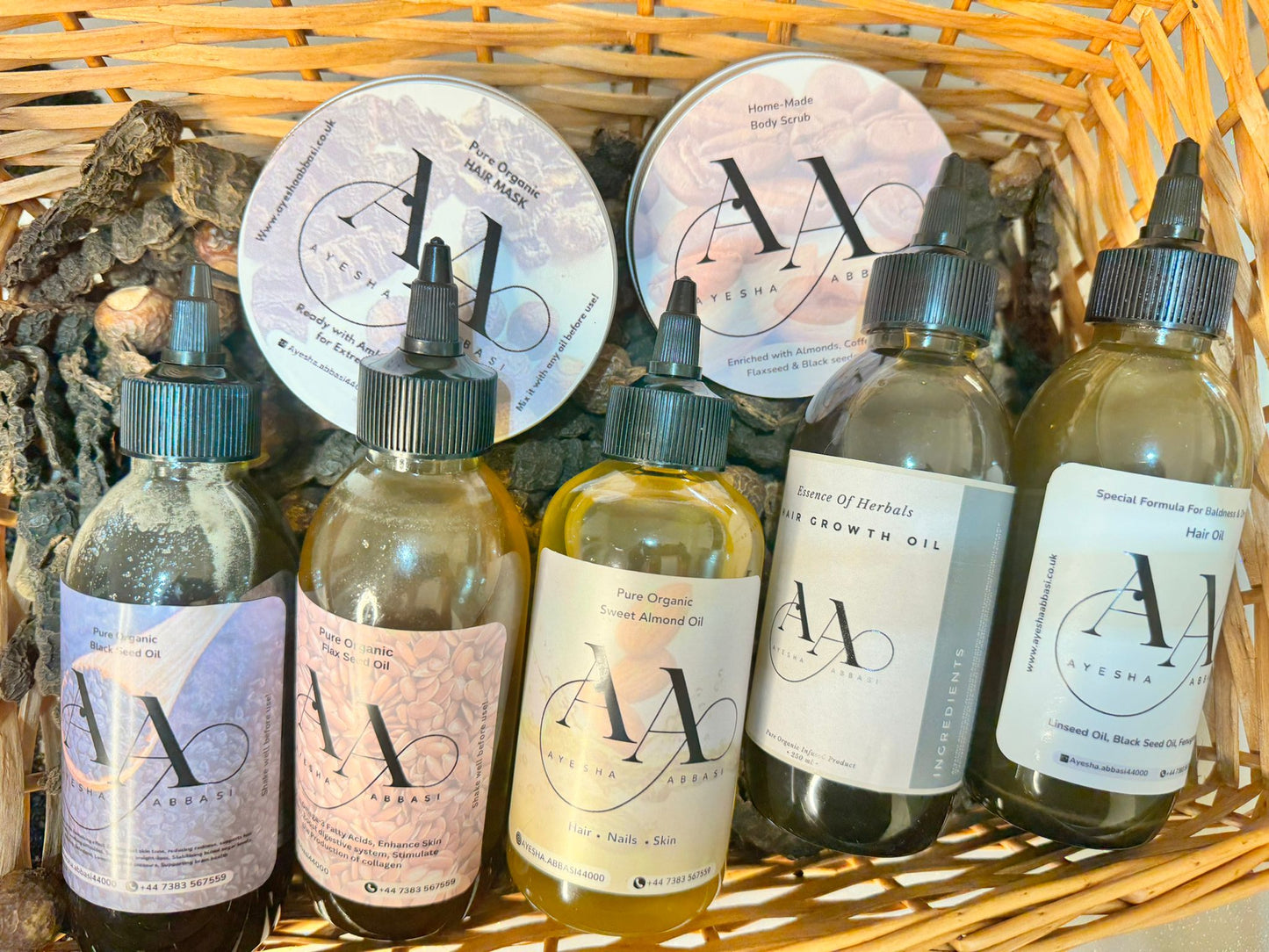 250ml Bundle With Free Hair Mask, Body Scrub & Eye Oil Serum