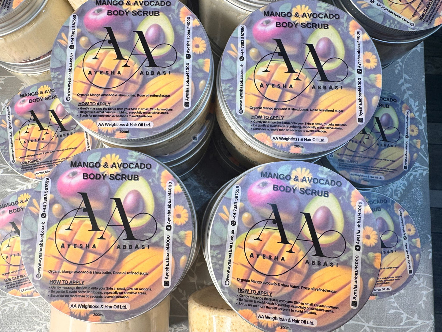 AA Mango & Avocado Body Scrub