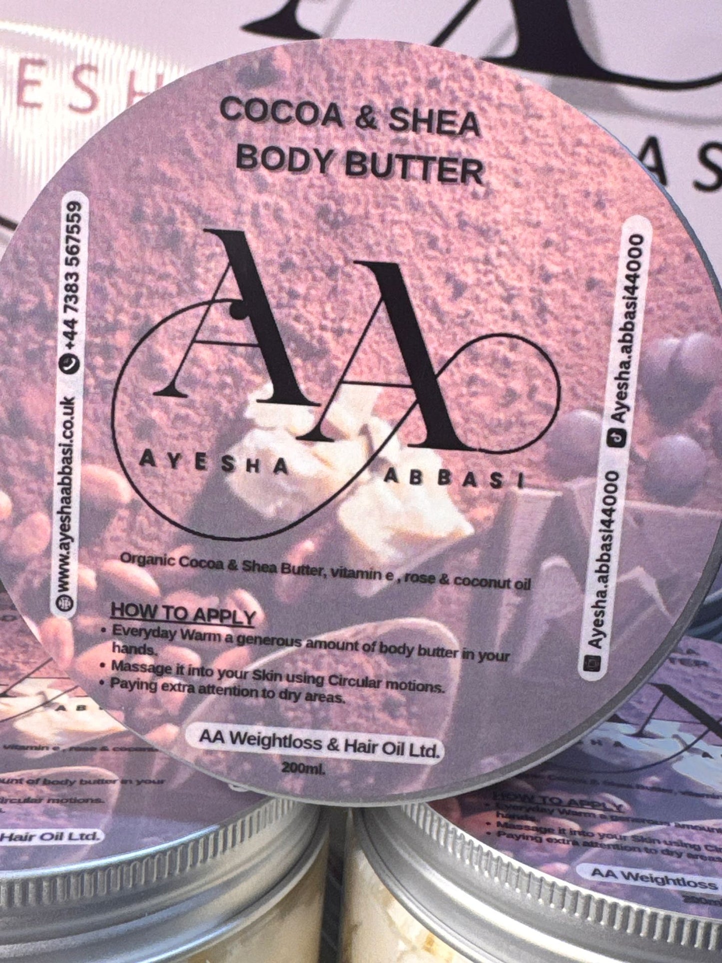 AA Cocoa & Shea body butter
