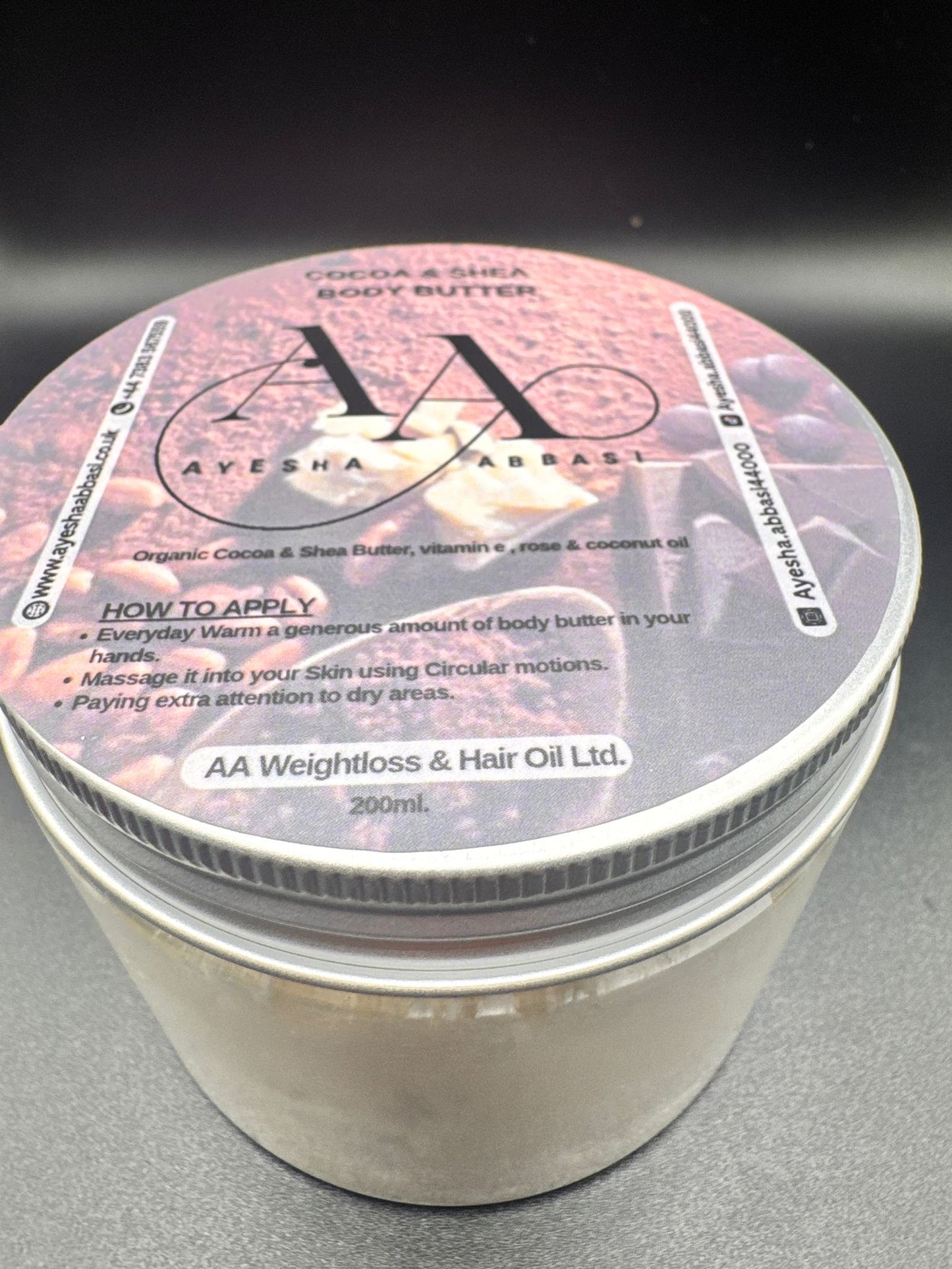 AA Cocoa & Shea body butter
