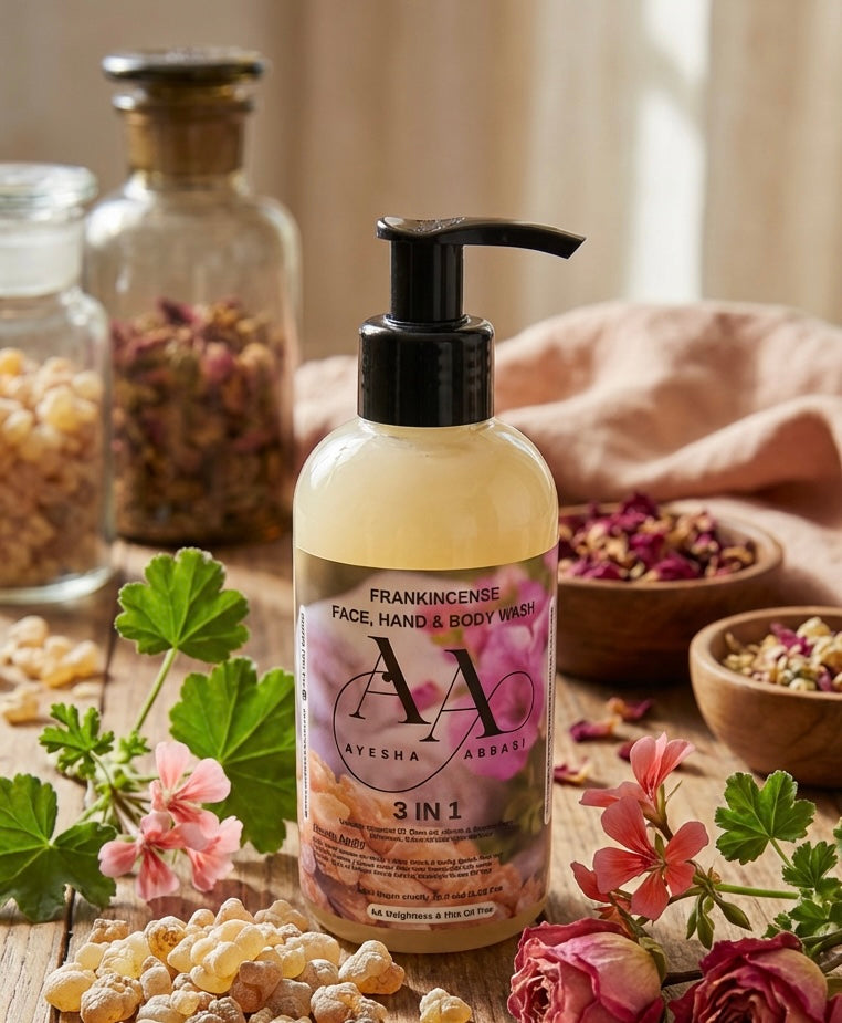 Frankincense Face Hand & Body Wash 200ml - 3 in 1