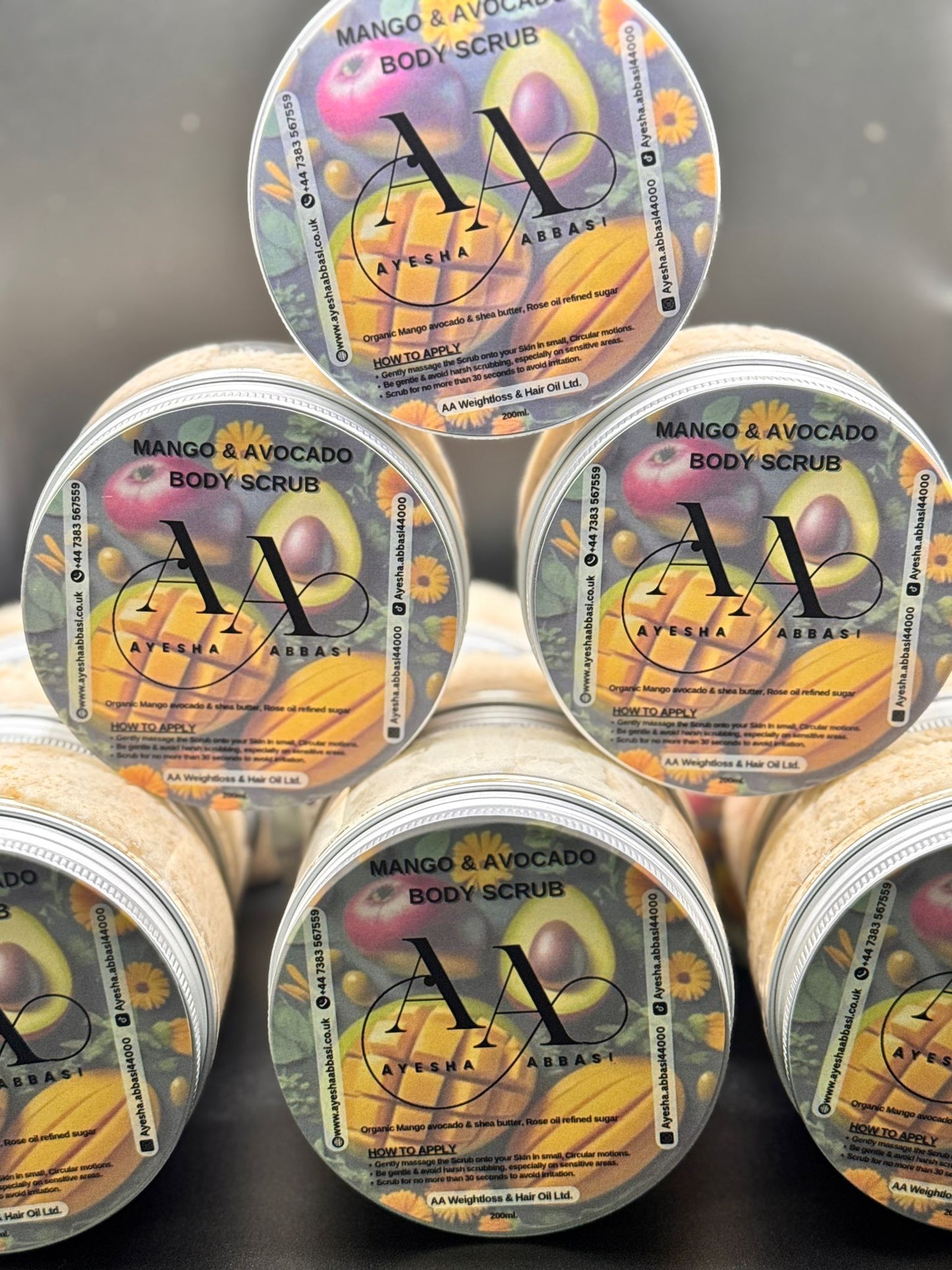 AA Mango & Avocado Body Scrub