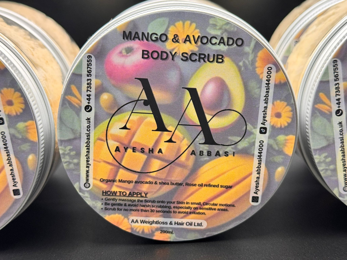 AA Mango & Avocado Body Scrub