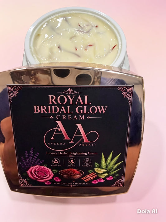 Bridal Glow whitening Cream  Crafted with Rosehip, Bakuchiol, Green Tea, Frankincense, Myrrh & Saffron for a radiant, healthy-looking glowy skin  Lightweight