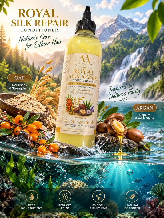 Royal hair Repair Conditioner for Dry Damaged Hair with Sea Buckthorn Oat & Argan Oil for Soft Smooth Shiny Hair