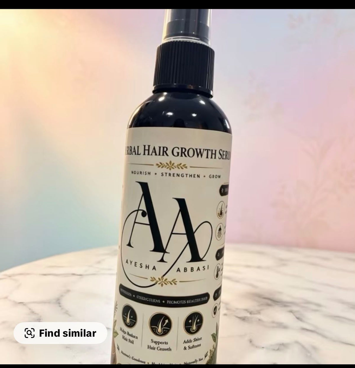 Hair Growth Serum for fast hair growth  full of amla reetha shikakai