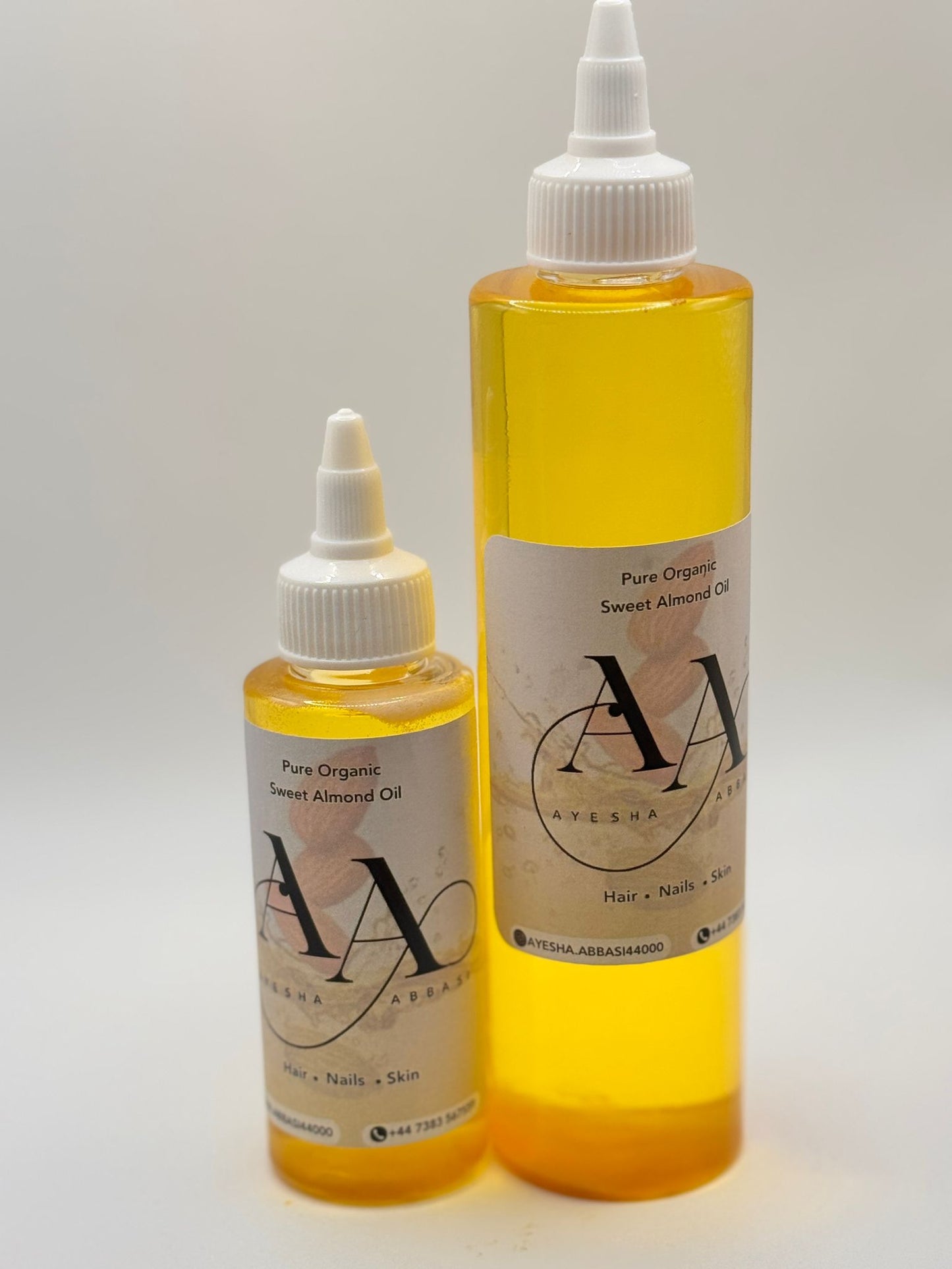Pure Sweet Almond Oil For Skin, Hair & Massage | 100% Natural, Cold Pressed, Unrefined | Choose Your Size | Australian Made